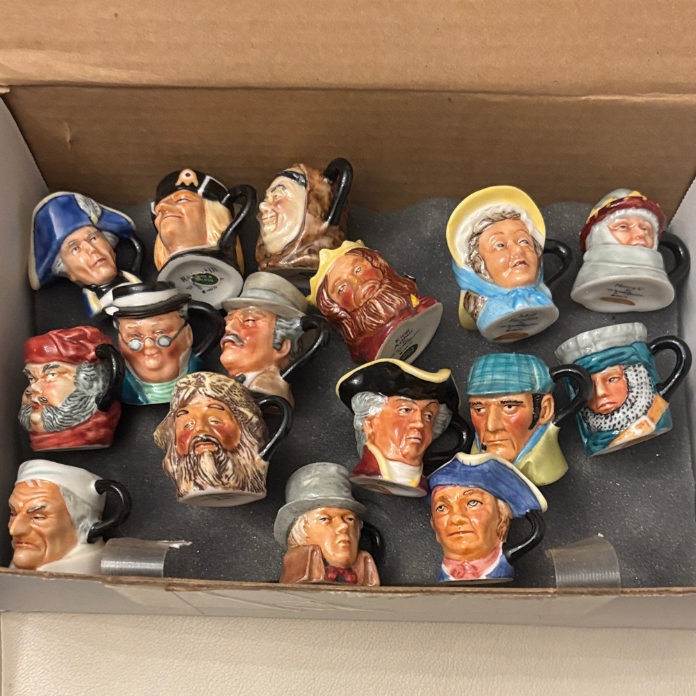 16 Royal Doulton Character Jugs (also known as Toby jugs)